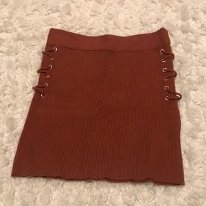 Ribbed skirt
